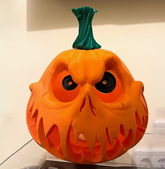 1pc Halloween Pumpkin Skull Decor - Resin Hollow-Out Large Pumpkin for Indoor/Outdoor Spooky Scene Setup